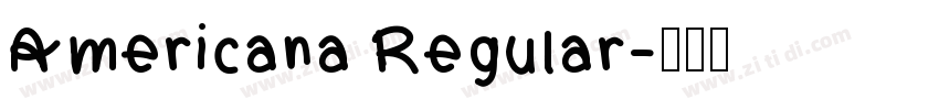 Americana Regular字体转换